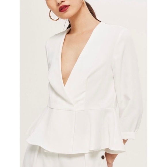Topshop Jackets & Blazers - TopShop Peplum Top